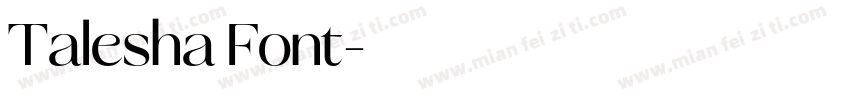 Talesha Font字体转换